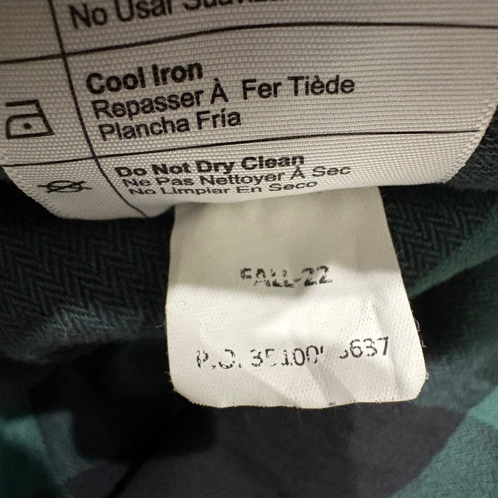Carhartt Flannel Shirt Womens L Green Good Rugged Flex Plaid TW5574-W - Picture 6 of 7
